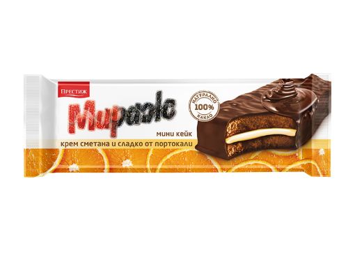 Мини кейк Мираж със сладко от портокали