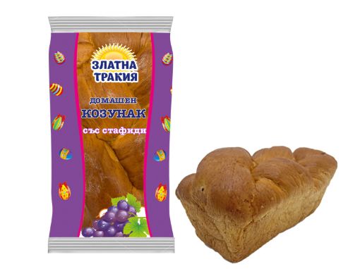 Домашен козунак Златна Тракия със стафиди