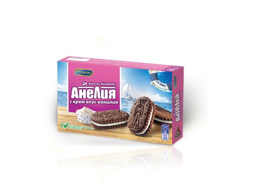 Бисквити Анелия с крем вкус ванилия