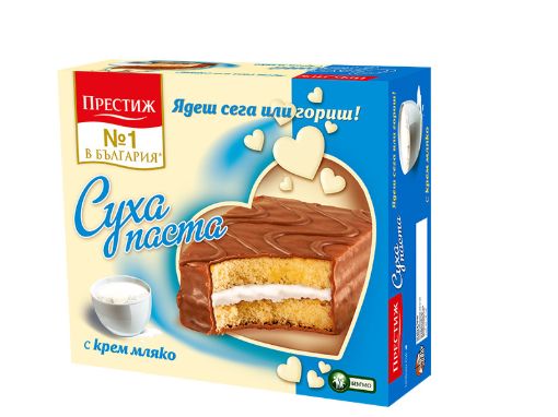 Суха паста Престиж с мляко 10 бр.