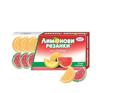Лимонови резанки пъпеш и диня