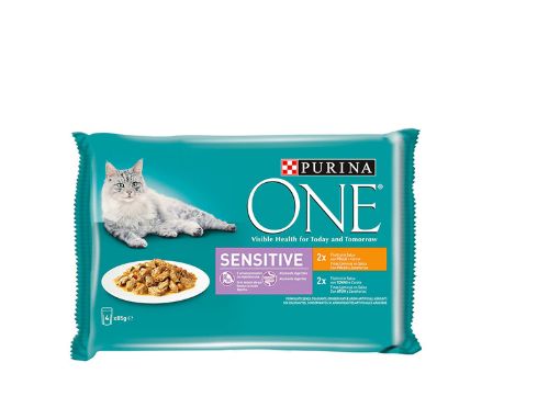 One Sensitive пауч за котки с чувствителен стомах с пиле и риба тон