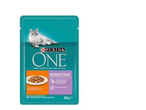 One Sensitive пауч за котки с чувствителен стомах