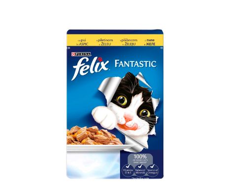 Felix пауч за котки пиле грил в желе