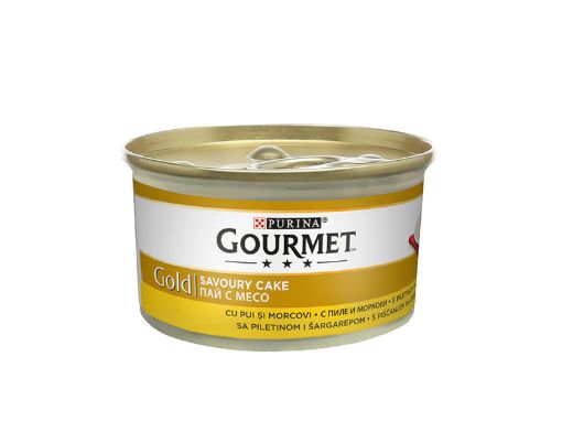 Gourmet Gold Консерва за котки пай с пиле и моркови