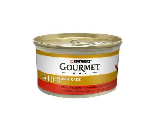 Gourmet Gold консерва за котки пай с месо говеждо и домати