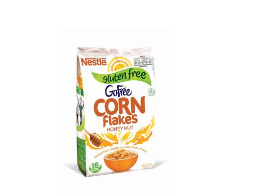Зърнена закуска Corn Flakes с мед и фъстъци