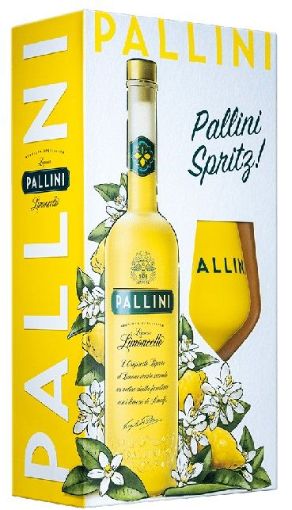 Ликьор Лимончело Палини + Шприц Чаша / Liqueur Limoncello Pallini With Spritz Glass