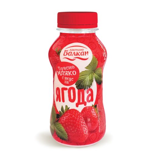 Прясно мляко “Балкан” с вкус на ягода