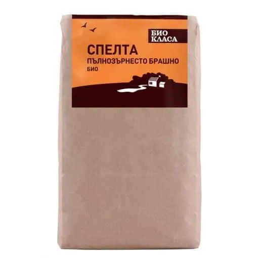 Био Брашно Пълнозърнесто от Спелта, 1kg, Био Класа