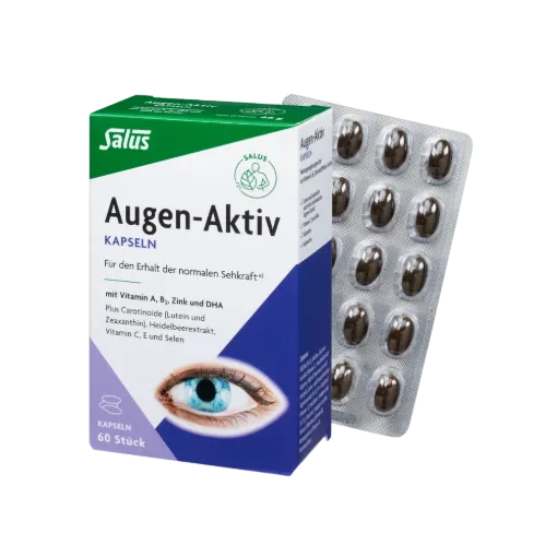 Капсули за очи с екстракт от боровинка (Eye Active), 60 капсули, Salus