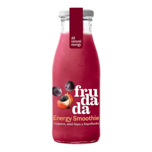Смути Гуарана, Асаи бери и Боровинки 250ml, Frudada