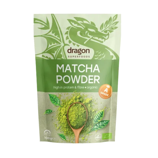Био Матча на прах Клас А, 100g, Dragon Superfoods