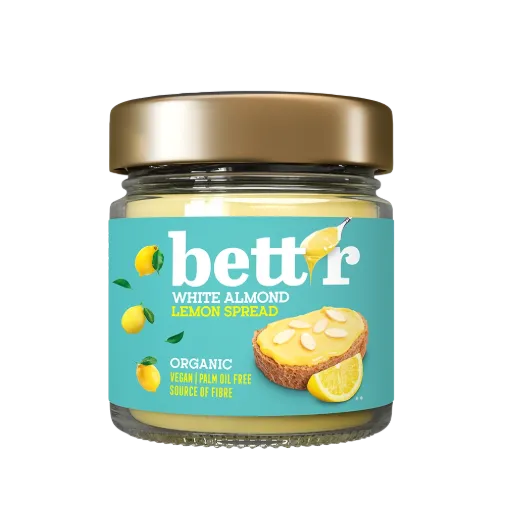 Био Крем за мазане с Лимон и Бял бадем, 200g, Bett'r