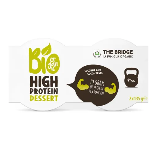Био Протеинов десерт кокос и какао, 2х135g, The Bridge