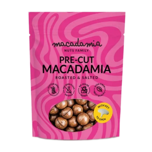Макадамия - печена, осолена, с черупка, 150g,  Macadamia Nuts Family